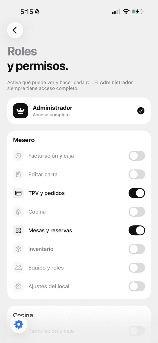 Roles y permisos